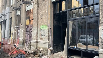 Фото: Біля Львівського культурного хабу облаштують територію з врахуванням вимог доступності