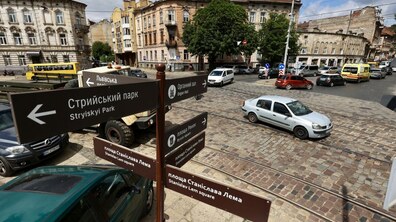 Фото перехрестя Романа Балука для Львівської міської ради