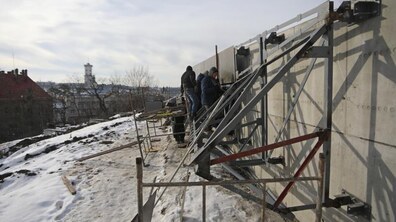 Фото: У місті триває будівництво Меморіалу пам’яті Героїв Небесної Сотні