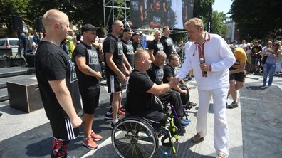 Фото: У Львові тривають Всеукраїнські змагання «Ігри Героїв»: мер міста привітав учасників