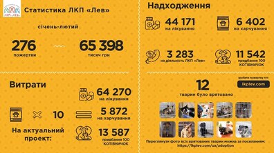 Фото: Із початку року ЛКП «Лев» отримало понад 65 тис. грн. пожертв