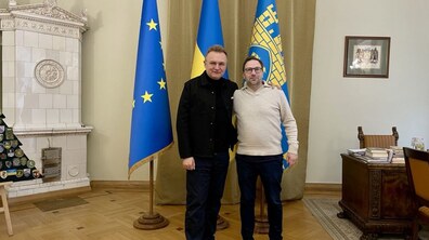 Фото: Для обміну досвідом до Львова приїхав голова комітету з питань освіти Швеції Фредрік Мальм
