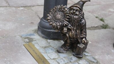 Фото: Від сьогодні на одній із площ Львова встановлений Вроцлавський гномик