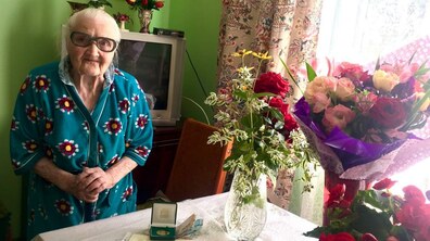 Фото: Львів'янка Віра Грицак відзначила свої столітні уродини
