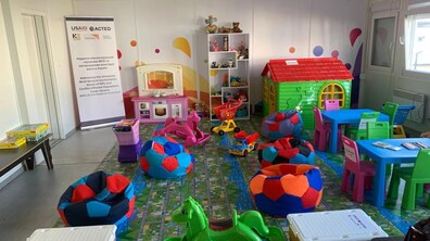 Фото: У модульному містечку на Сихові облаштували чотири дитячі кімнати