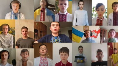 Фото: Юні хористи «Дударика» дистанційно записали військовим пісню «Зродились ми великої години»