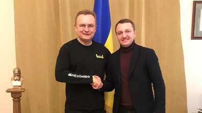 Фото: Андрій Садовий зустрівся з Уповноваженим із захисту державної мови Тарасом Кременем
