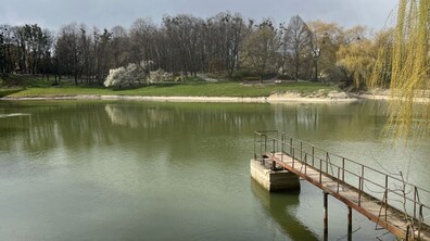 Фото: На одному з Піскових озер у Львові виявили пошкодження старої труби — ситуація контрольована