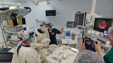 Фото: У дитячій лікарні на Орлика прооперували новонароджену дівчинку з рідкісною патологією носових ходів