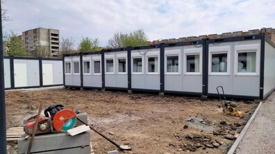 Фото: У Львові на ще двох локаціях облаштовують модульне житло для переселенців