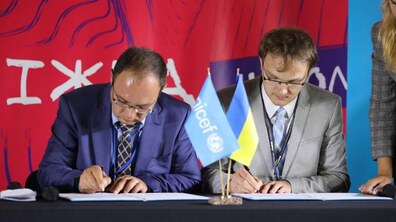 Фото: Львівська міська рада підписала Меморандум про наміри та взаємодію у рамках глобальної програми «Громада, дружня до дітей та молоді» з Представництвом Дитячого фонду ООН (ЮНІСЕФ) в Україні