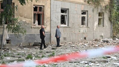 Фото: Нічна атака на Львів: одна людина загинула, троє — в лікарні, у місті — руйнування (відео)