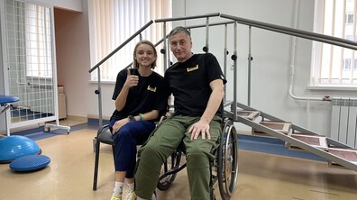 Фото: Військовий Ігор Крупнов проходить реабілітацію та готується до протезування у центрі НЕЗЛАМНІ (відео)