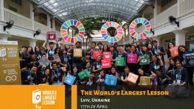 Фото: Міжнародна організація AIESEC за підтримки UNICEF проводить «Найбільший урок у світі»