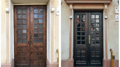 Фото: Львівські реставратори відновили історичні двері на вулиці Тимошенків