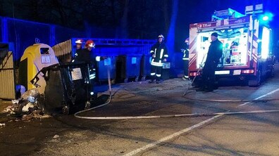 Фото: На контейнерних майданчиках на вул. Хорватська, 21 та Виговського, 67 трапилися пожежі: свідків закликають зголоситися