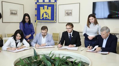 Фото: Мерія підписала Меморандум з групою канадських компаній 123Systems Inc про співпрацю у сфері інформаційних технологій, інновацій та інвестицій