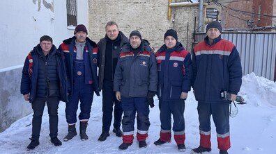 Мер Львова Андрій Садовий та п'ятеро комунальників.