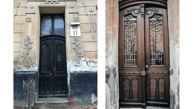 Фото: На вул. Лисенка відреставрували «плющеву» браму