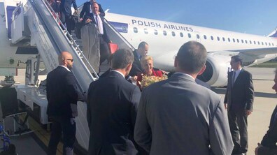 Фото: До Львова прибула дружина президента Республіки Польща Агата Корнхаузер-Дуда