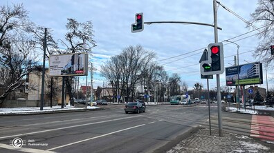 Фото: Перехрестя вулиць Липинського – Замарстинівська буде безпечнішим для водіїв: там змінили організацію дорожнього руху