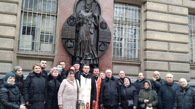 Фото: Сьогодні біля меморіальної дошки Патріарха Йосифа (Сліпого) відбулися молитва та віче до його 130-річчя