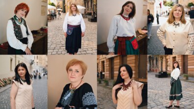 Колаж із результатами фотосесії для дружин зниклих безвісти Захисників України