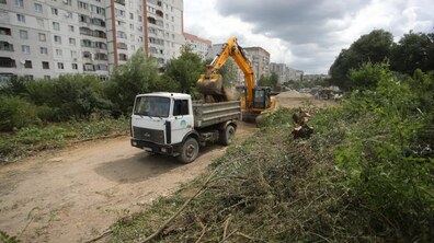 Фото: Капітальний ремонт вул. Миколайчука: до Голосківського кладовища прокладуть тролейбусну лінію