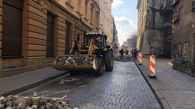 Фото: Розпочався поточний ремонт вул. Друкарської