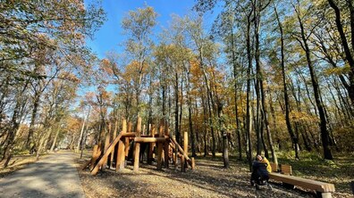 Фото: У лісопарку «Білогорща» та парку ім. І. Виговського завершують реконструкцію