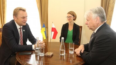 Фото: Мер Львова закликав Віце-маршалка Сенату Польщі підтримати українських політв’язнів Кремля