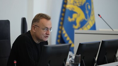 міський голова Львова Андрій Садовий підчас виступу