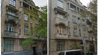 Фото: У будинку на вул. Стецька, 4 відреставрували балкони, еркер і фасад