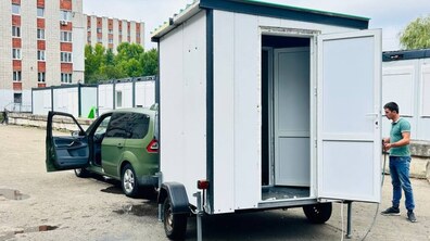 Фото: У львівському училищі створили мобільний санітарний комплекс для військових