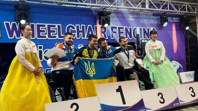 Фото: Львівʼянин виграв золоту медаль на етапі Кубка світу з фехтування на візках