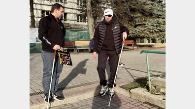 Фото: Сильне бажання жити: як у центрі UNBROKEN відновлюється захисник, який втратив на війні зір