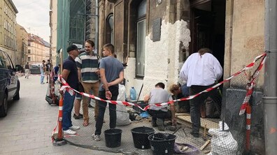 Фото: Німецькі каменярі-реставратори діляться досвідом з львівськими студентами