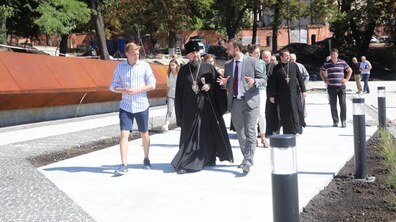 Фото: Блаженніший Епіфаній оглянув Меморіал пам’яті Героїв Небесної Сотні у Львові