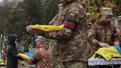 похорон військового у Львові