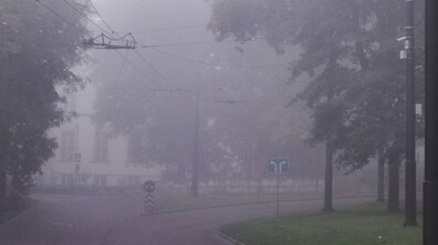 Туман на вулиці Львова.