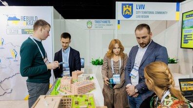 Фото: На конференції ReBuild Ukraine представили соціальне житло для ВПО, що зводять у Львові