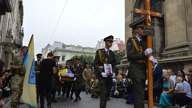 Фото: Львів попрощався з Героєм Мар’яном Найдою