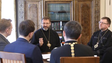 Фото: Блаженніший Святослав обговорив з Андрієм Садовим проведення у Львові VІІ сесії Патріаршого (Всецерковного) Собору УГКЦ