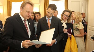 Фото: Мер Львова попросив Принца Ліхтенштейну зробити звернення щодо звільнення Олега Сенцова та інших українських політичних в’язнів