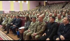 Мер привітав військових в Академії сухопутних військ