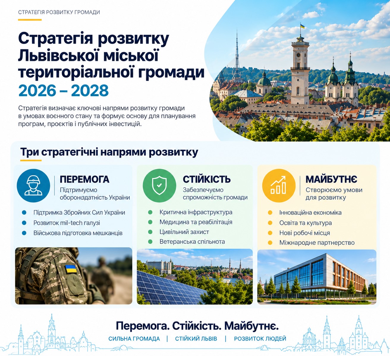 Фото 1: Стратегія розвитку Львівської міської територіальної громади на 2026 — 2028 роки